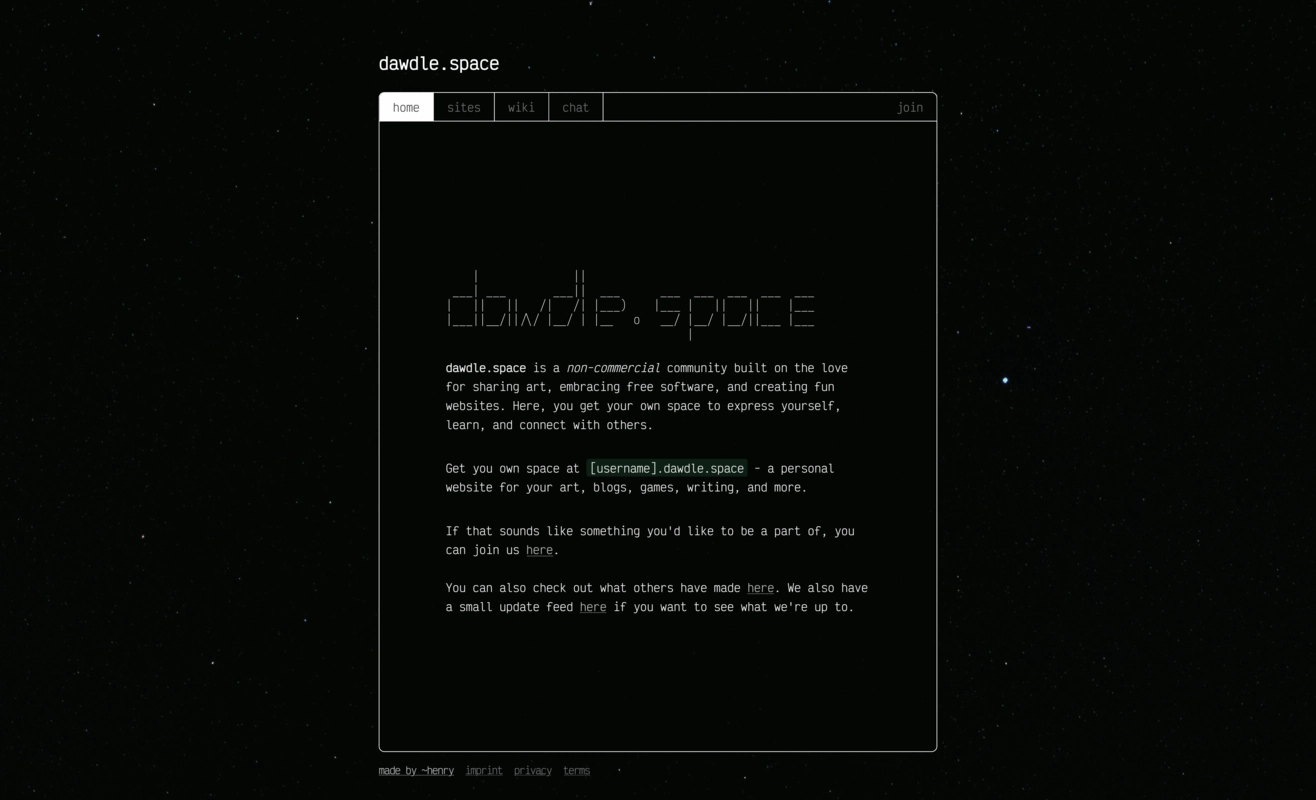 dawdle.space